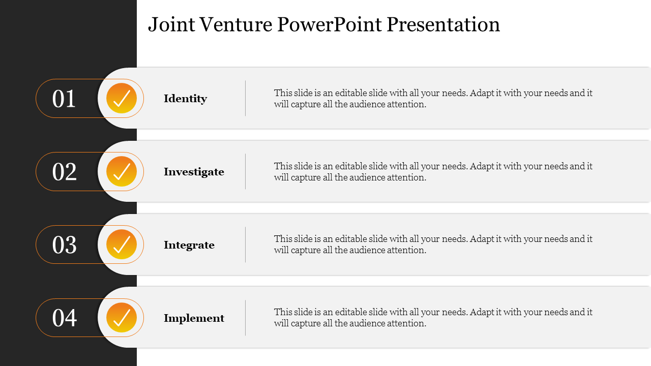 Joint Venture PowerPoint Presentation